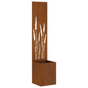 vidaXL &Eacute;cran de confidentialit&eacute; de jardin Fretwork Rouill&eacute; 32 x 150 cm