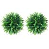 vidaXL Boules de buis artificielles avec lumi&egrave;res LED 2 pcs vert 30 cm