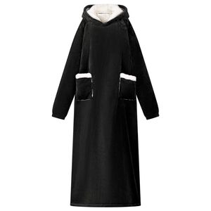 vidaXL Sweat &agrave; capuche couverture Noir M Polaire et flanelle