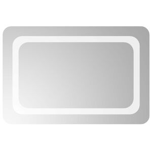 vidaXL Miroir de salle de bain LED Transparent 60 x 40 cm verre tremp&eacute;