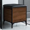 vidaXL Banc de rangement ch&ecirc;ne marron 42x42x45 cm bois d'ing&eacute;nierie