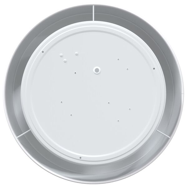 vidaXL Lampe de plafond Blanc 30 x 13,5 cm tissu