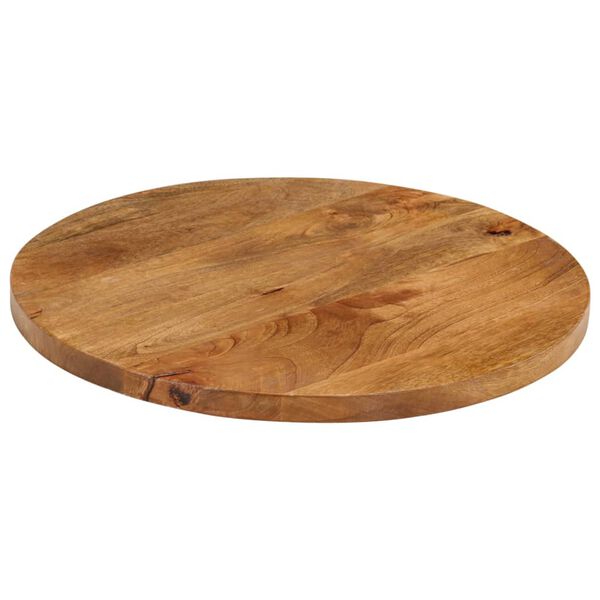 vidaXL Dessus de table Ø 50x2,5 cm rond bois de manguier massif