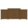 vidaXL Buffet Marron miel 164x37x68 cm Bois massif de pin