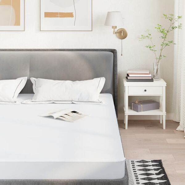 vidaXL Protège-matelas blanc 120x220 cm imperméable