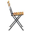 vidaXL Chaises pliables de jardin lot de 6 Acier bois d'acacia massif
