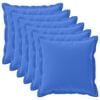 vidaXL Housse de coussin 6 pc HOUTEN Bleu royal 65 x 65 cm Polyester