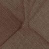 vidaXL Coussins de si&egrave;ge 4 pcs Marron 45 x 45 x 12 cm tissu