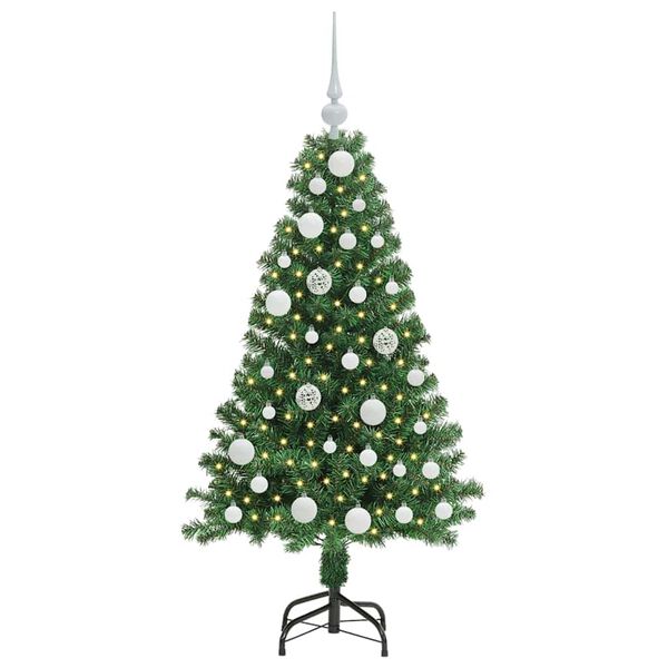 vidaXL Sapin de No&euml;l artificiel Vert 120 cm PVC, Acier et Plastique
