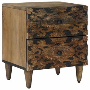 vidaXL Cabinet de chevet avec tiroir Marron 40 x 33,5 x 46 cm