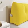vidaXL Coussin de Dos Jaune clair 180 x 24 x 50 cm tissu