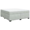 vidaXL Sommier &agrave; lattes de lit et matelas Gris clair 180x200cm Velours