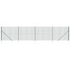 vidaXL Cl&ocirc;ture en treillis m&eacute;tallique et piquet d'ancrage vert 1,4x10m