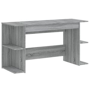 vidaXL Bureau sonoma gris 140x50x75 cm bois d'ing&eacute;nierie