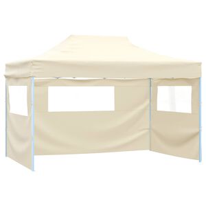 vidaXL Tente de f&ecirc;te 280 x 410 x 315 cm Cr&egrave;me Tissu Oxford