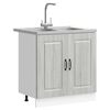 vidaXL Armoire de cuisine Kalmar Gris Sonoma 80 x 46 x 81,5 cm