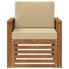 vidaXL Ensemble de canap&eacute;s d'ext&eacute;rieur Naturel 71 x 63 x 73 cm