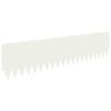 vidaXL Bordure de Pelouse 20 pcs 103 x 25 cm Acier Blanc