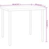 vidaXL Mobilier de salle &agrave; manger d'ext&eacute;rieur 5 pcs Acier