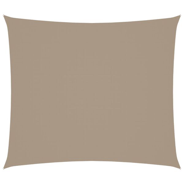 vidaXL Voile de parasol tissu oxford rectangulaire 2x2,5 m taupe