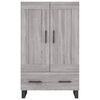 vidaXL Buffet haut sonoma gris 69,5x31x115 cm bois d'ing&eacute;nierie