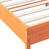 vidaXL Cadre de lit sans matelas cire marron 120x190cm bois pin massif
