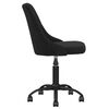vidaXL Chaise pivotante &agrave; manger Noir Tissu
