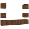 vidaXL Ensemble de meubles TV 7 pcs Ch&ecirc;ne marron Bois d'ing&eacute;nierie