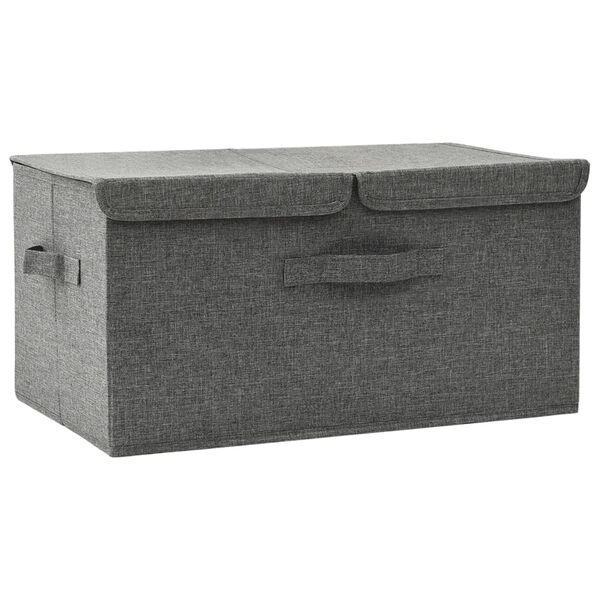 vidaXL Boîte de rangement Tissu 50x30x25 cm Anthracite