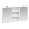 vidaXL Ensemble de Meubles de Salle de Bain 3 pc Blanc