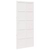 vidaXL Porte de grange 90 x 2,5 x 208 cm Bois de pin massif Blanc