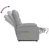 vidaXL Fauteuil de massage inclinable Gris clair Tissu