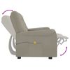 vidaXL Fauteuil inclinable avec porte-gobelet 2 places Gris clair