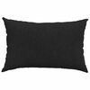 vidaXL Coussins de canapé 2 pcs Noir 60 x 40 cm tissu