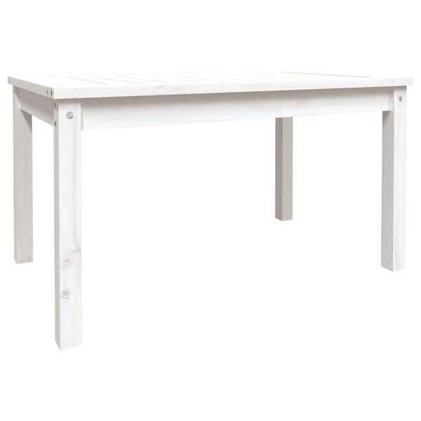 vidaXL Table de jardin blanc 82,5x50,5x45 cm bois massif de pin