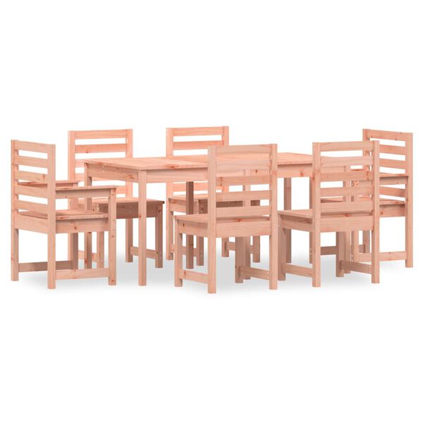 vidaXL Ensemble &agrave; manger de jardin 7 pcs bois massif Douglas