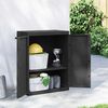vidaXL Armoire de rangement d'ext&eacute;rieur noir 65x37x85 cm PP