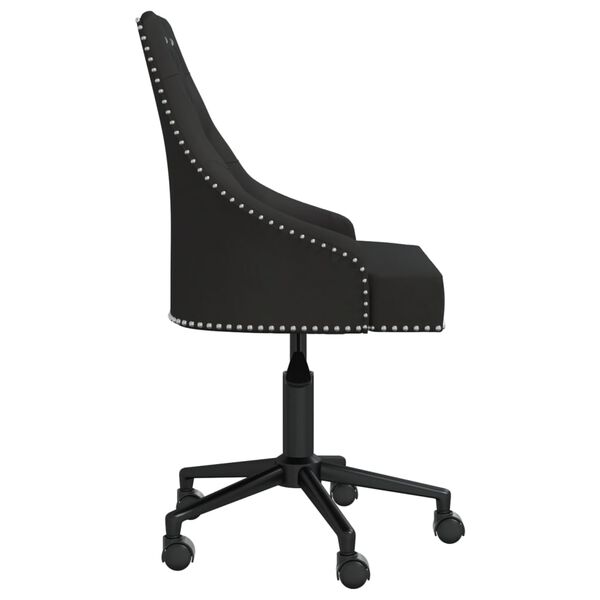 vidaXL Chaises pivotantes &agrave; manger lot de 2 Noir Velours