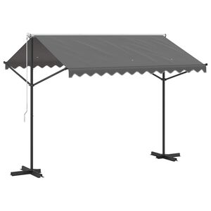 vidaXL Auvent autoportant Gris 3 x 3 m Polyester