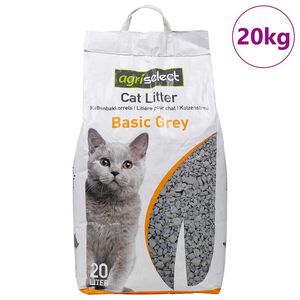 VidaXL Liti&egrave;re pour chat avec poudre pour b&eacute;b&eacute;, parfum Bentonite, 20 L