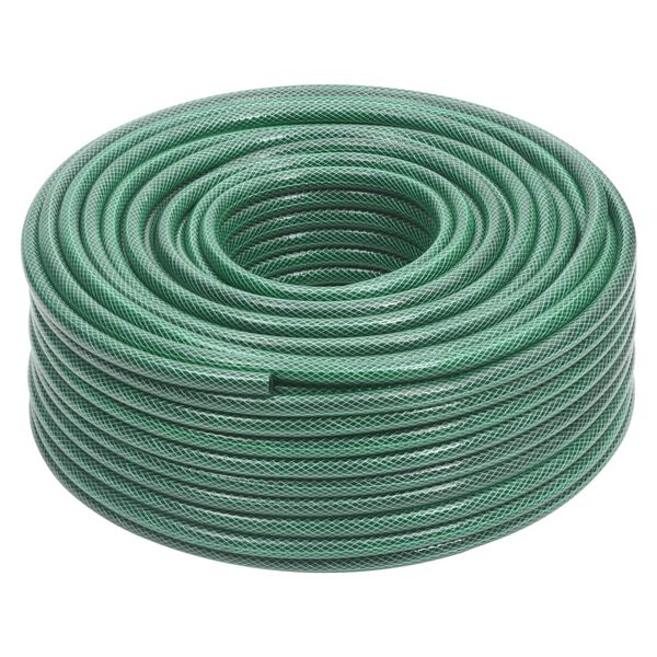 vidaXL Tuyau d'arrosage avec jeu de raccords vert 0,5" 100 m PVC