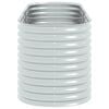 vidaXL Lit surélevé de jardin 240x80x81 cm Acier galvanisé Argenté