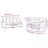 vidaXL Ensemble de canap&eacute;s 2 pcs avec coussins Gris fonc&eacute; Tissu