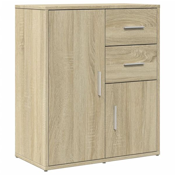 vidaXL Buffets 2 pcs ch&ecirc;ne sonoma 60x31x70 cm bois d'ing&eacute;nierie