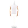 vidaXL Mannequin r&eacute;glable de 170 &agrave; 218 cm avec socle Homme PP Blanc