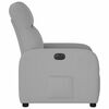 vidaXL Fauteuil inclinable &eacute;lectrique gris nuage tissu