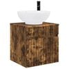 vidaXL Meuble de lavabo mural Ch&ecirc;ne fum&eacute; 49 x 44,5 x 66,5 cm