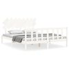 vidaXL Cadre de lit sans matelas blanc 160x200 cm bois de pin massif