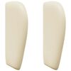 vidaXL Oreille de t&ecirc;te de lit Cr&egrave;me PVC