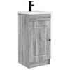 vidaXL Meuble de salle de bain avec &eacute;vier Sonoma gris
